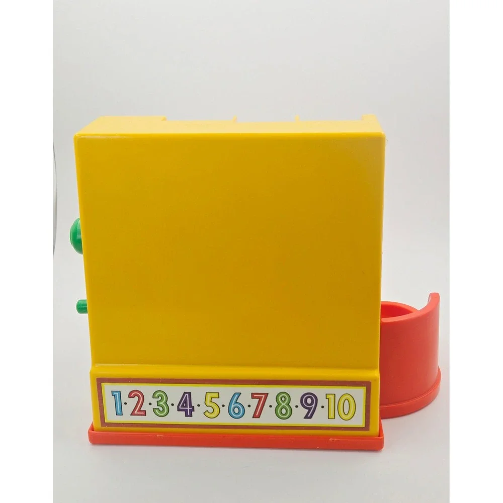 Vintage 1974 Fisher-Price Cash Register 926 Toy with 6 Coins Retro Bell WORKS